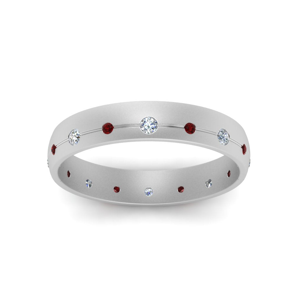 Flush Set Diamond Wedding Band