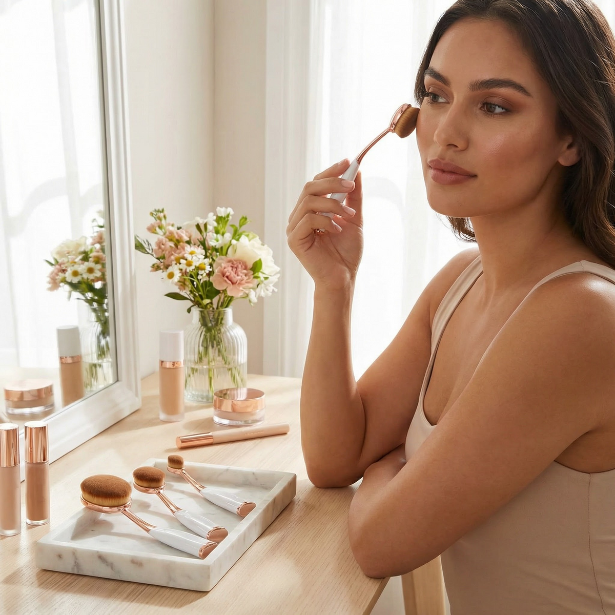 Macy's Beauty Brush and Contour 3-Pc Contouring Brush Set