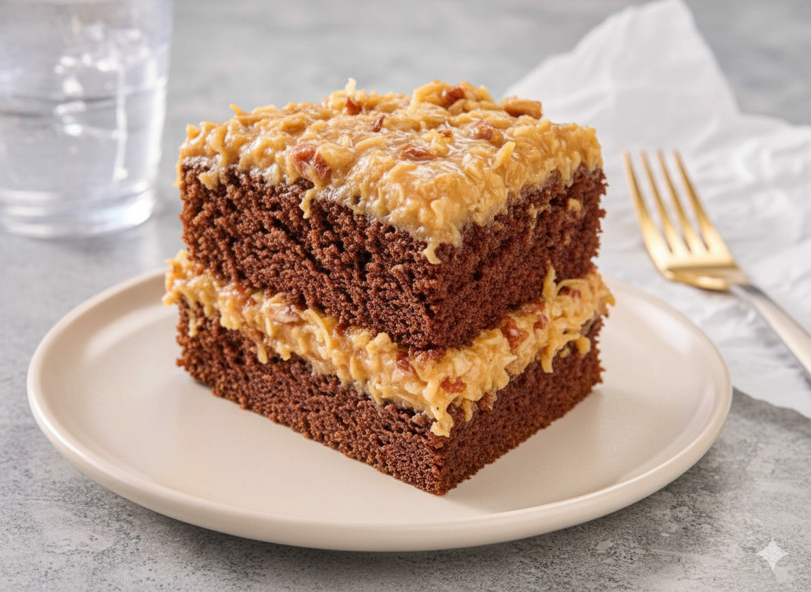 Andy Anand Sugar Free German Chocolate Cake – Belgian Chocolate, Pecan & Coconut, Keto & Diabetic Friendly, No Preservatives, 2.4 lb Gift