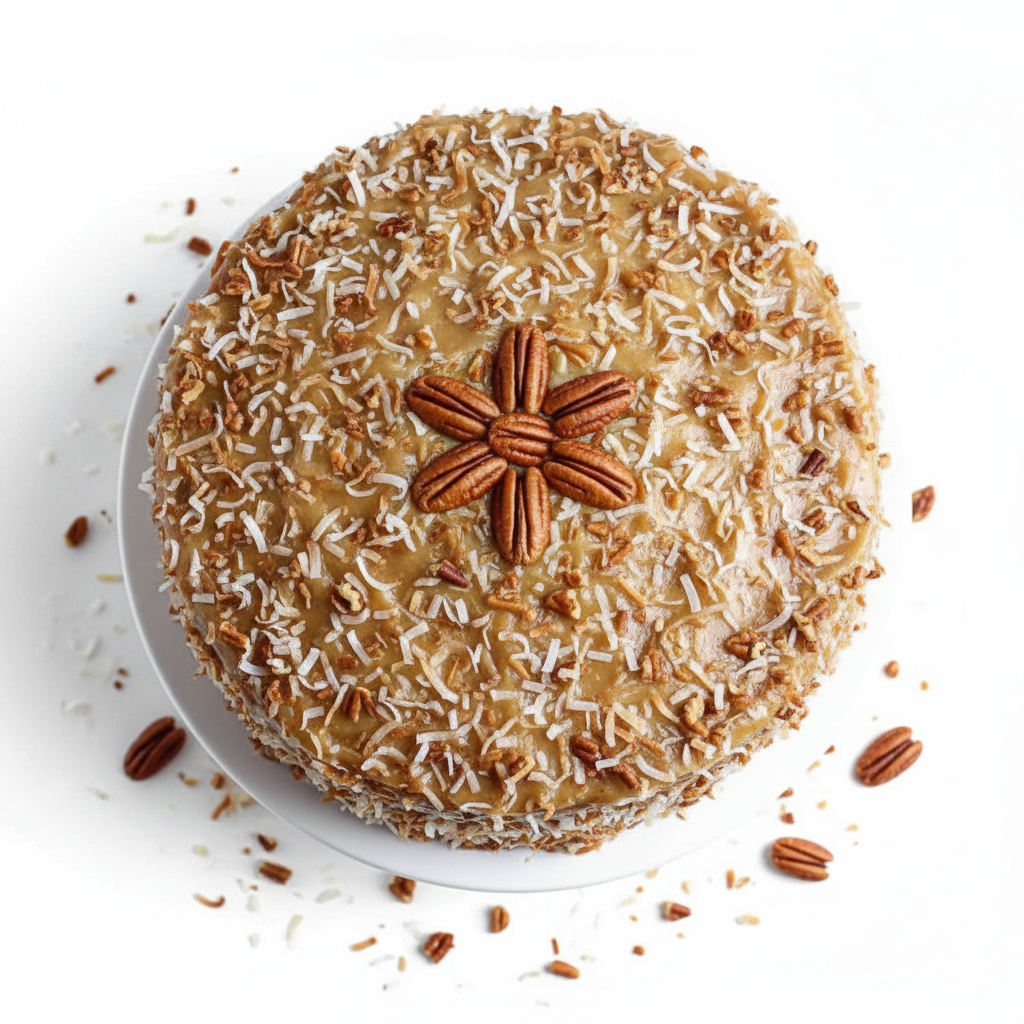 Andy Anand Sugar Free German Chocolate Cake – Belgian Chocolate, Pecan & Coconut, Keto & Diabetic Friendly, No Preservatives, 2.4 lb Gift