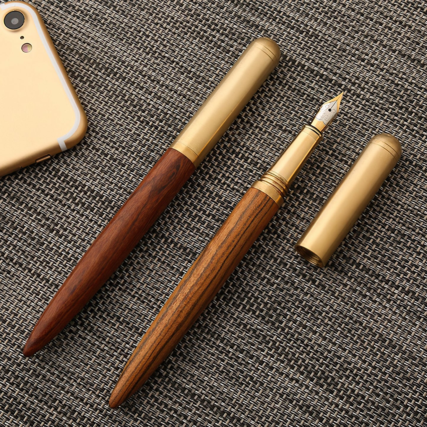 The Hemmingway | Handmade Wood and Brass Fountain Pen