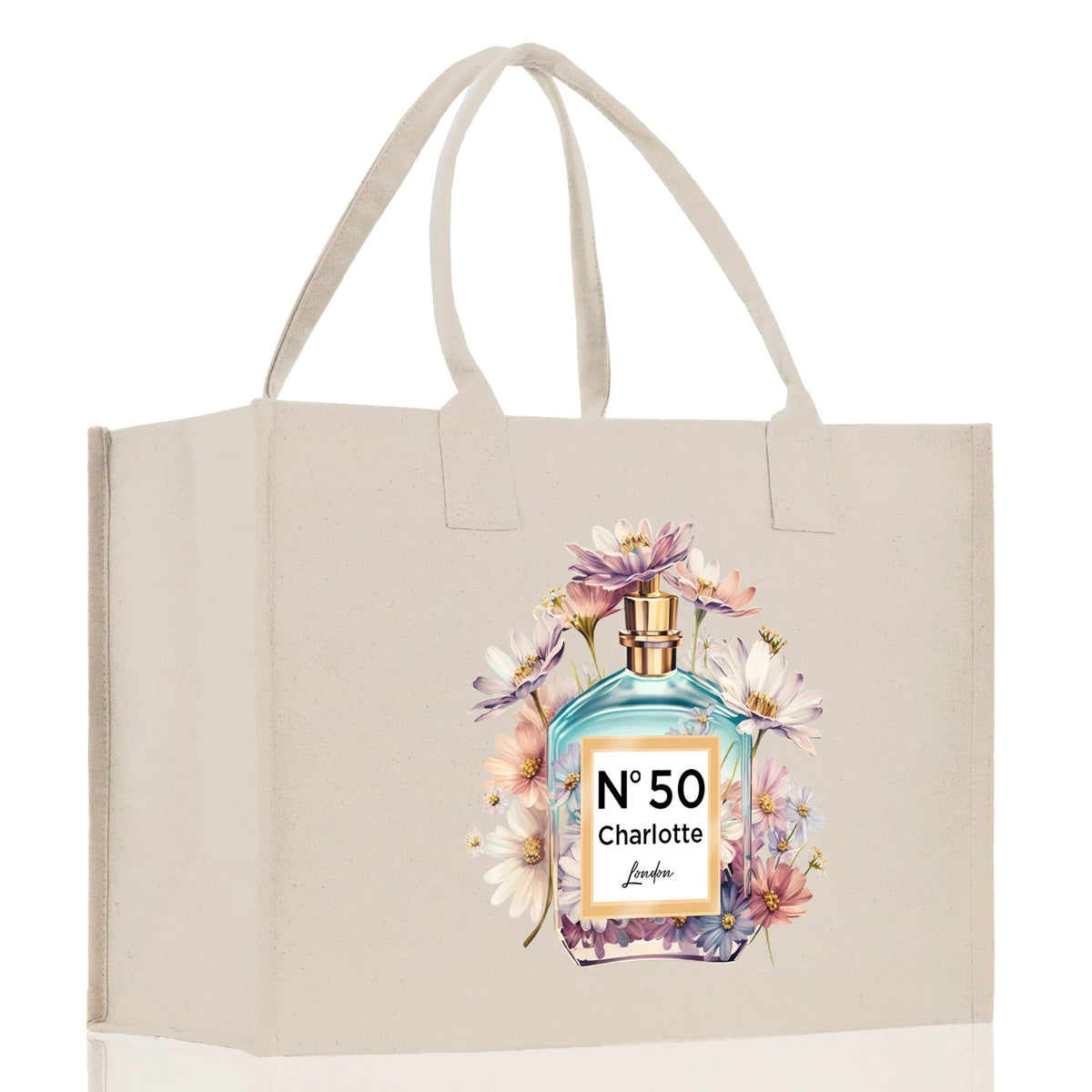 Birthday Celebration Personalized Gift Canvas Tote Bag with Name and State 40th 50th Birthday Gift Tote Bag for Her Custom Birthday Gift