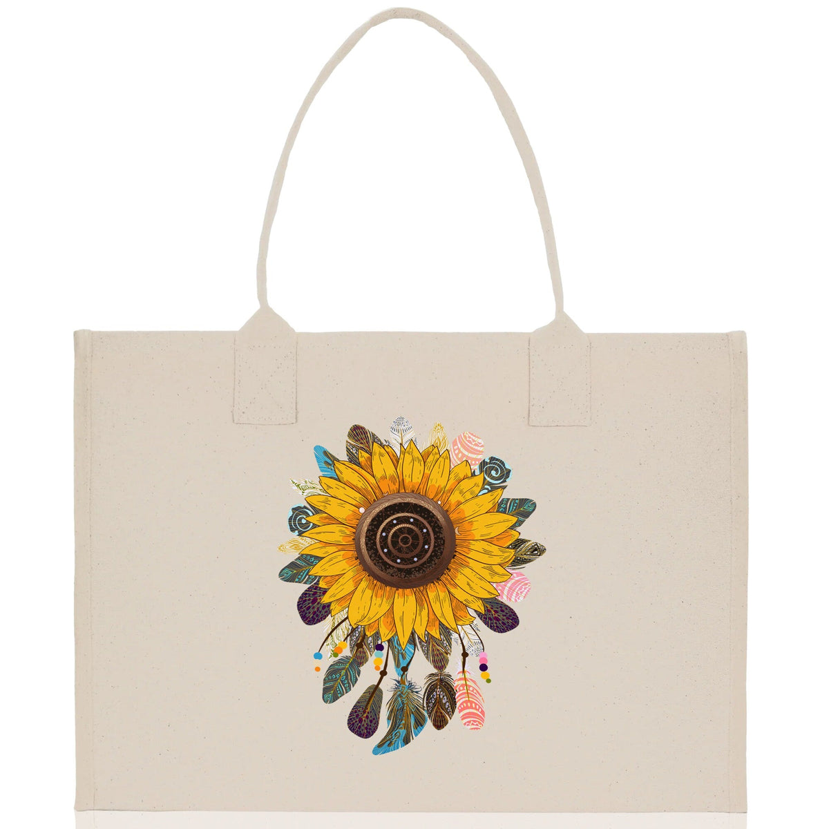 Sunflower Cotton Canvas Tote Bag Nurse Appreciation Gift Bag Gift for Her Birthday Gift Bee Kind Mental Health Matters Save The Bees