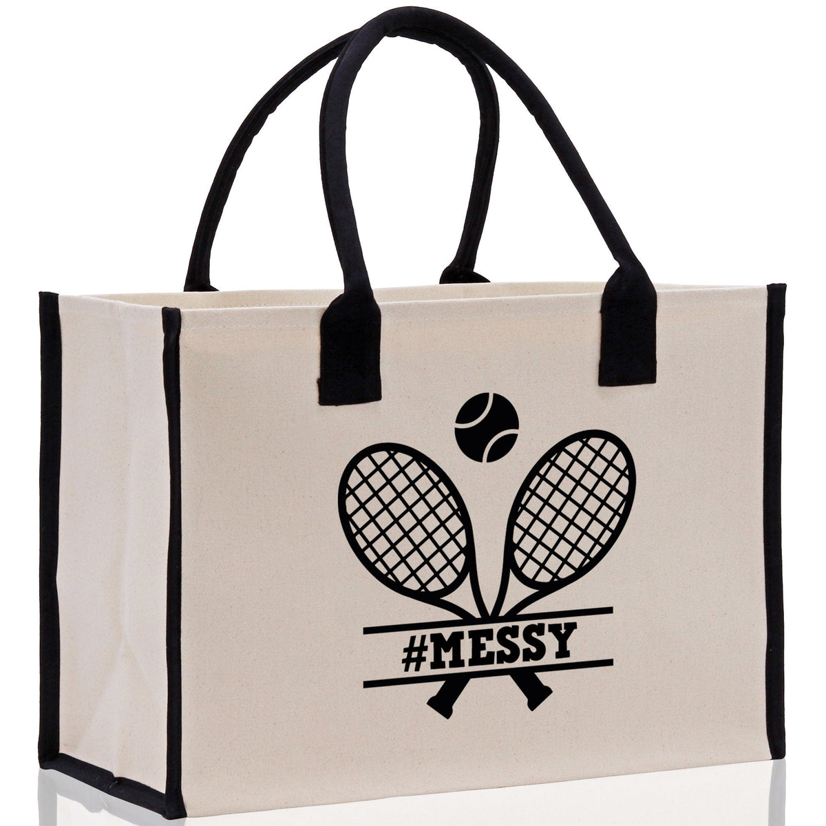 Tennis Personalization Cotton Canvas Tote Bag Gift for Tennis Lover Bag Tennis Coach Gift Bag