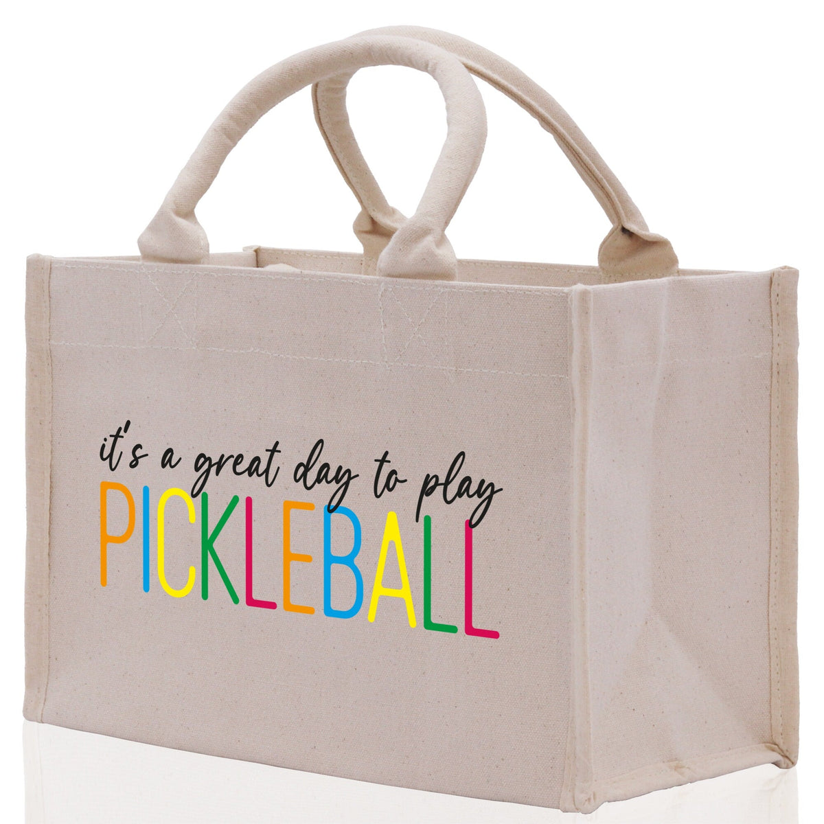 Pickleball Cotton Canvas Tote Bag Pickleball Party Favors Pickleball Player Gift Bag Pickleball Lovers Gift Bag Pickleball Gift Idea