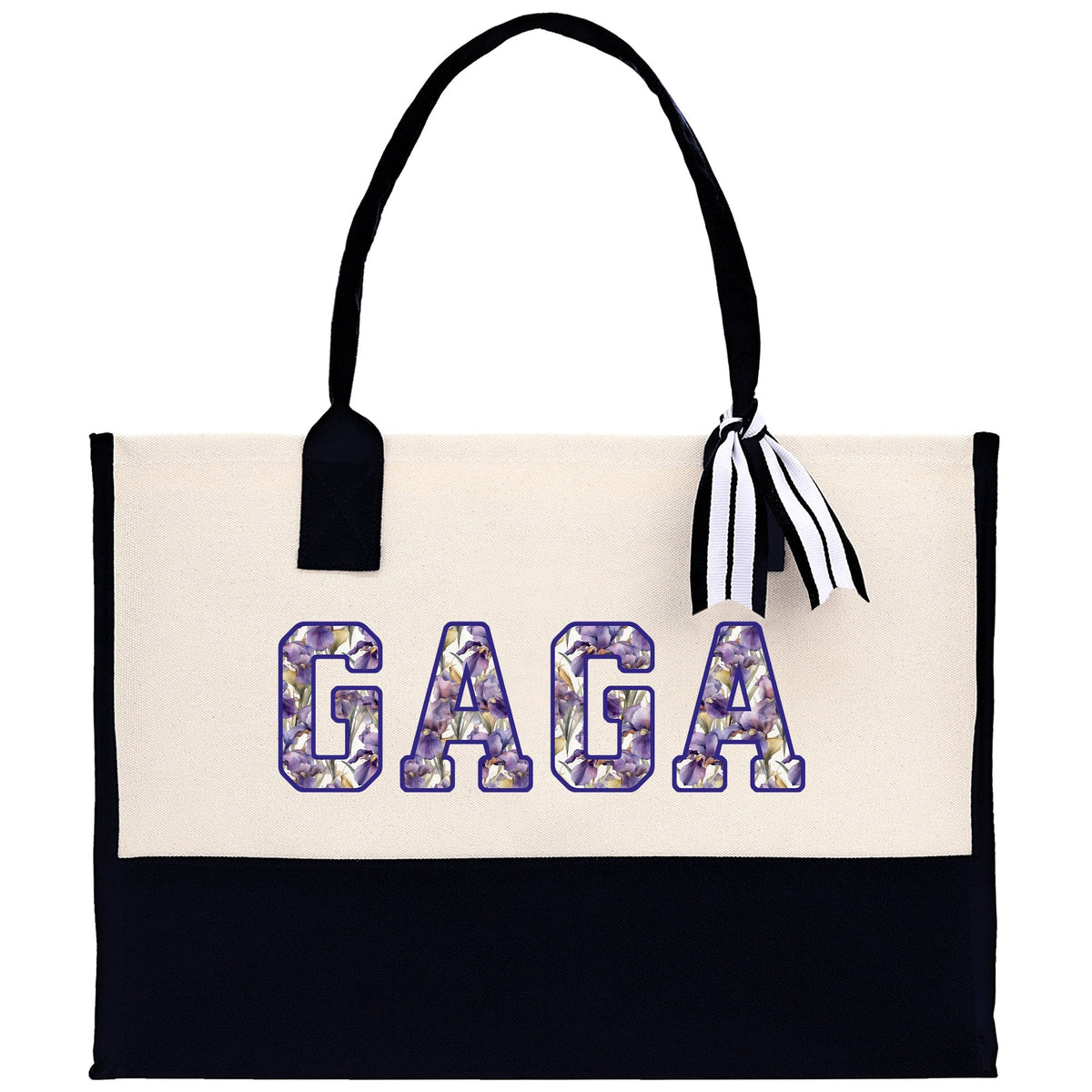 Gaga Gram Mimi Nana Grandma Canvas Tote Bag Grandma's Getaway Bag Grandma Gift Bag Mothers Day Gift Bag Grandma Beach Bag Gift for Grandma