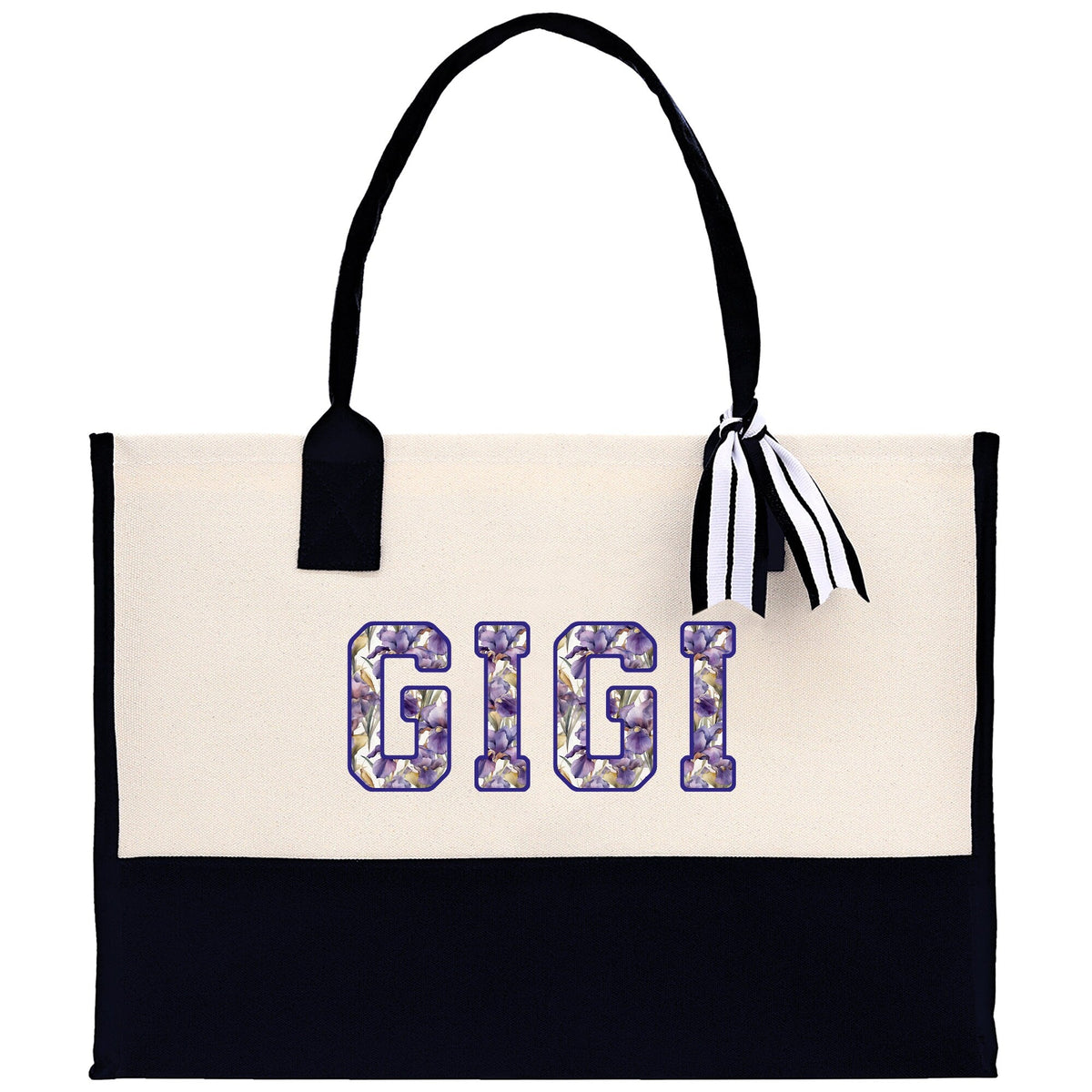 Gaga Gram Mimi Nana Grandma Canvas Tote Bag Grandma's Getaway Bag Grandma Gift Bag Mothers Day Gift Bag Grandma Beach Bag Gift for Grandma
