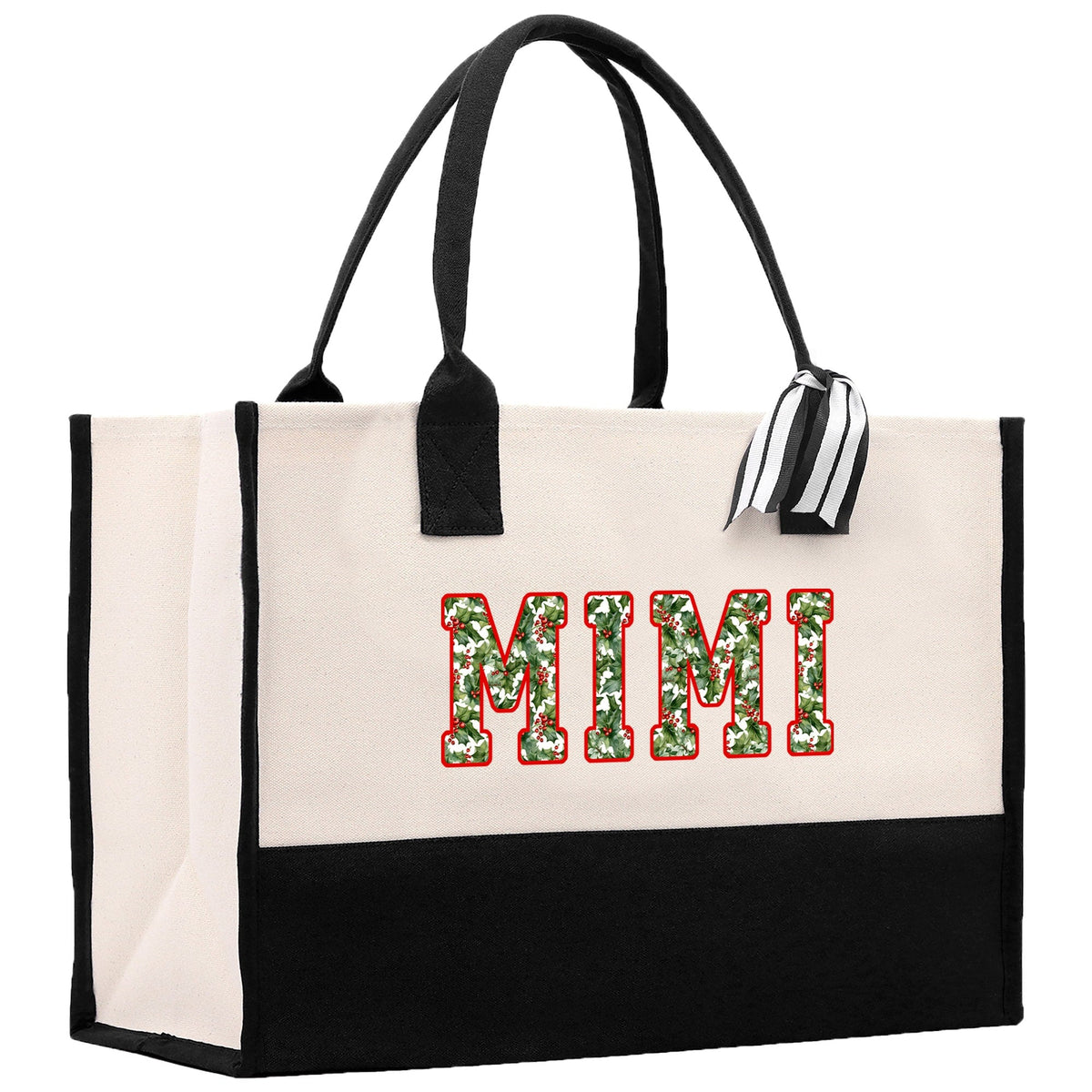 Gaga Gram Mimi Nana Grandma Canvas Tote Bag Grandma's Getaway Bag Grandma Gift Bag Mothers Day Gift Bag Grandma Beach Bag Gift for Grandma