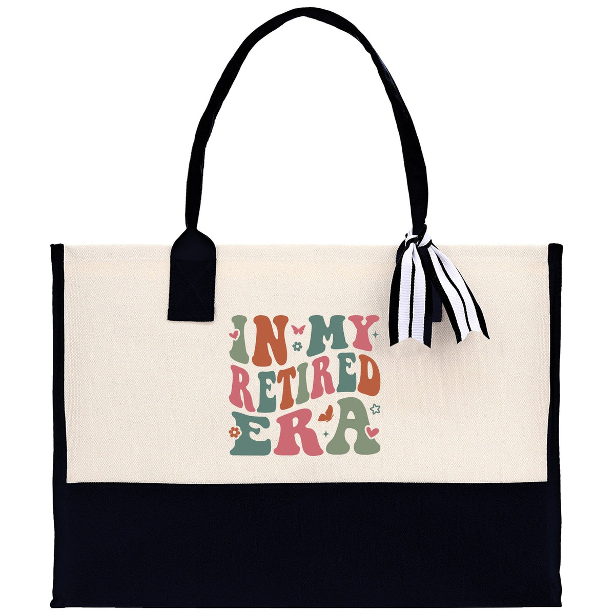 Retirement Cotton Canvas Tote Bag Retire Bag Retirement Party Bag Retired Woman Gift Grandma Gift Est 2024 Retirement Funny Bag