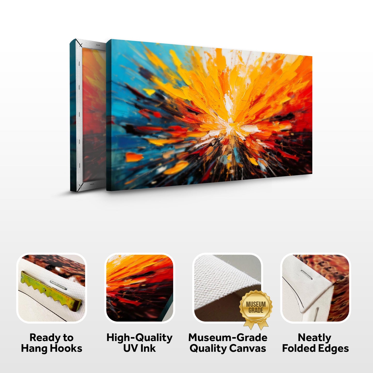 Modern Color Burst Wall Art