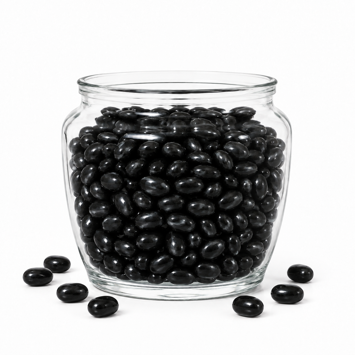 Black Jelly Beans – Berry Flavored – Bulk Value Bag