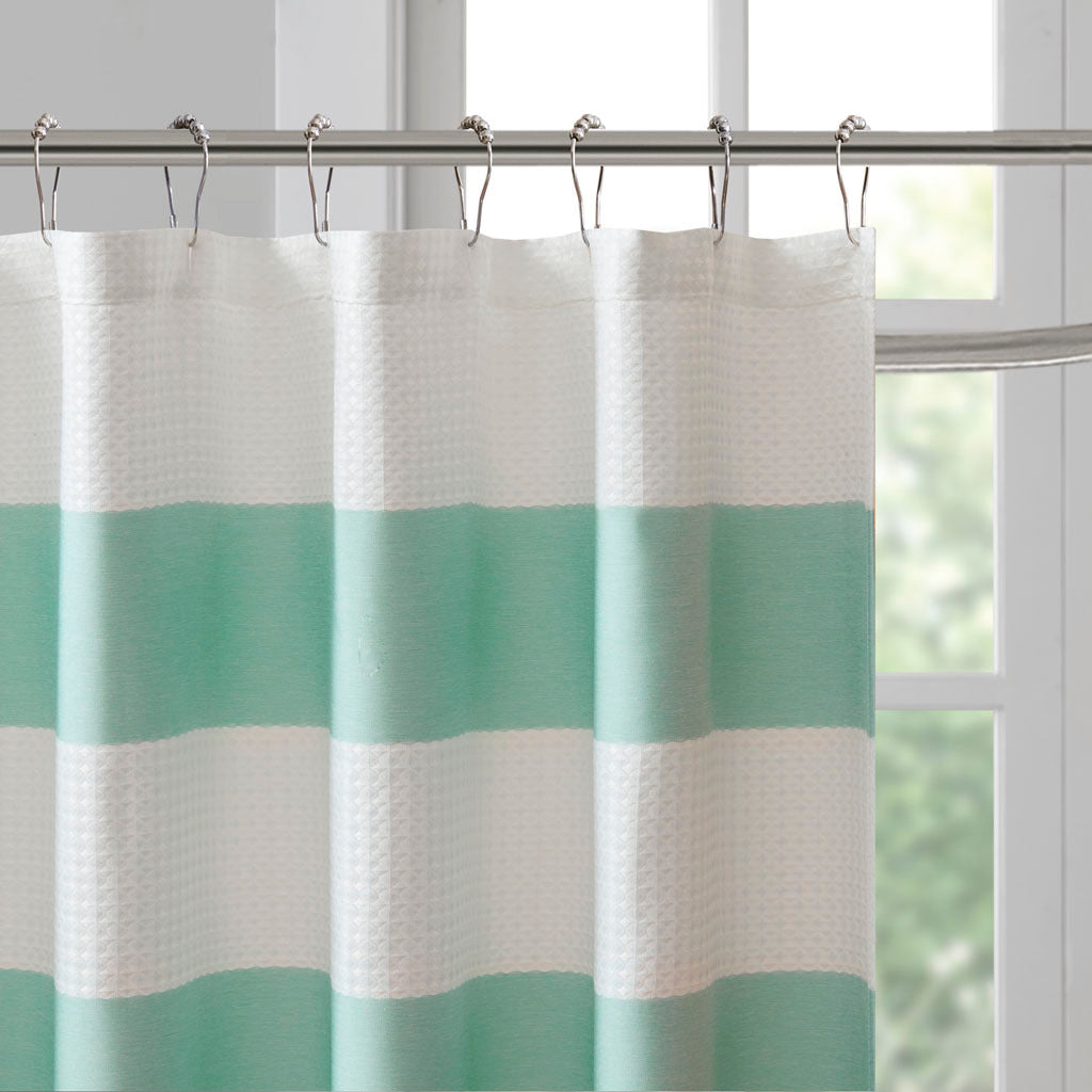 Aqua Shower Curtain with 3M Scotchgard Water Repellency - 72x72