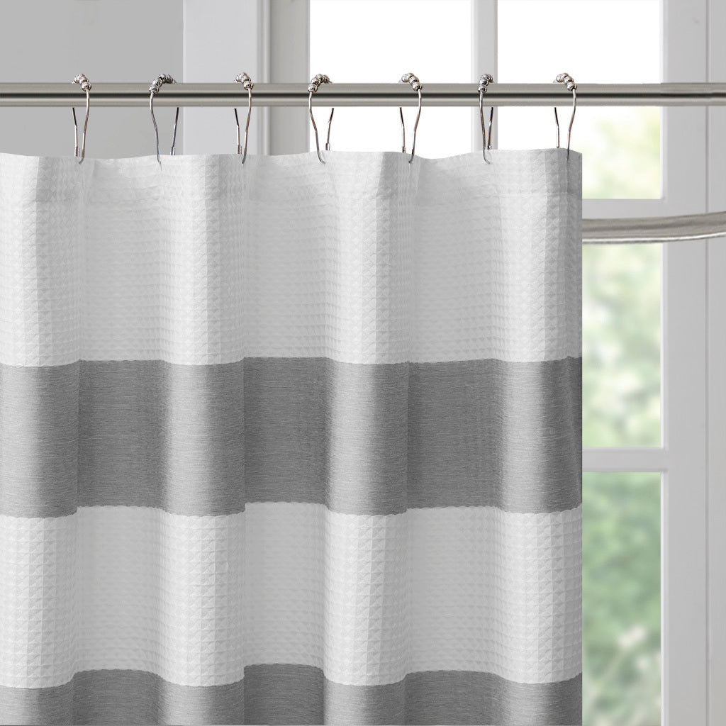 Grey Shower Curtain with 3M Scotchgard Water Repellent - 72x72"