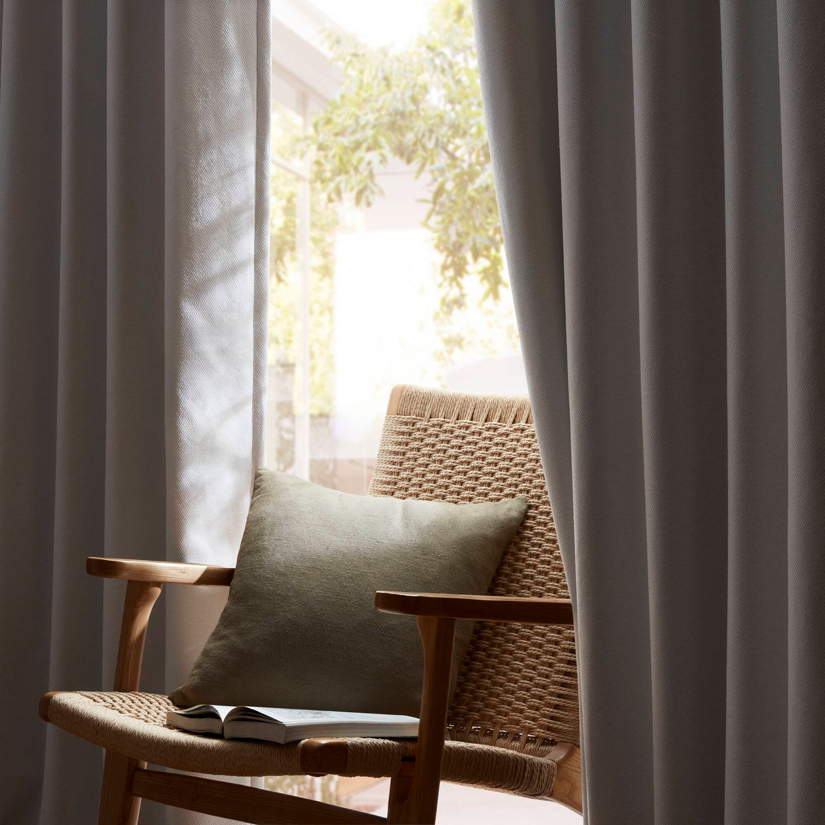 Sound Blocking Total Blackout Curtain Panel Pair - White 52" x 84" (Set of 2)