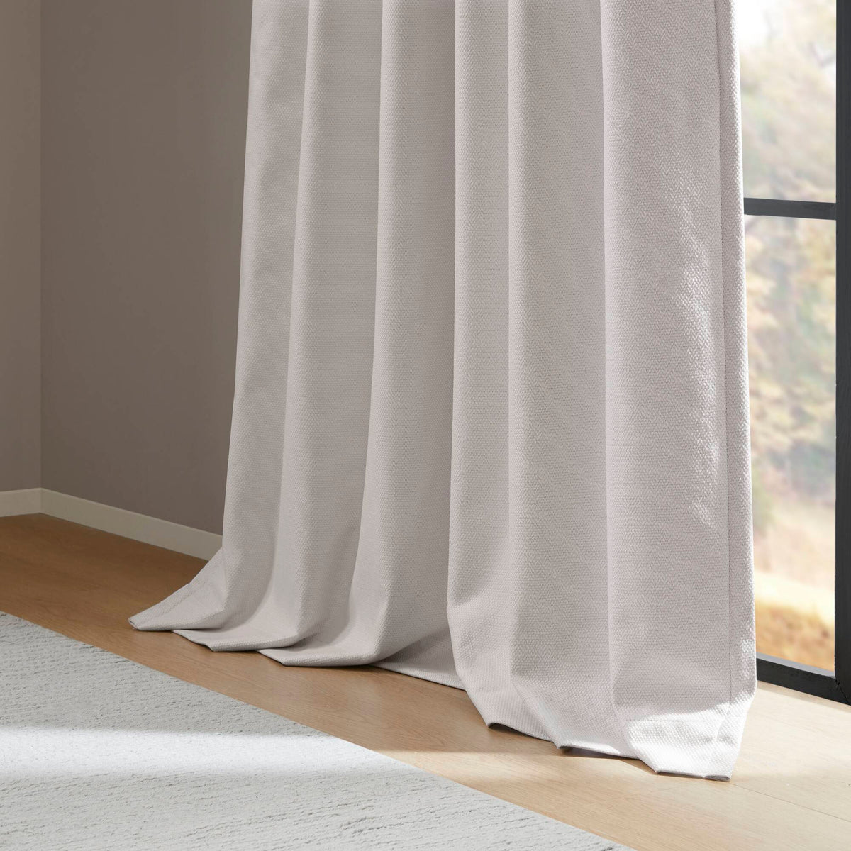 Sound Blocking Total Blackout Curtain Panel Pair - White 52" x 84" (Set of 2)