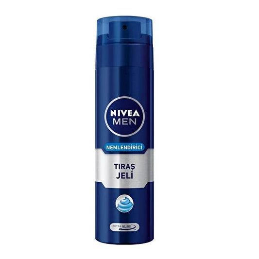 Nivea Men Moisturizing Shaving Gel - 200ml, Soothing Aloe Vera & Vitamins for Smooth Shave