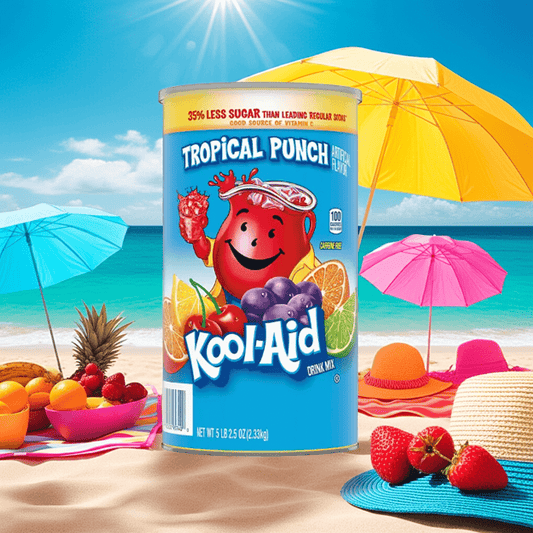 Kool-Aid Tropical Punch Drink Mix 82.5 oz – Sweetened Bulk Powder