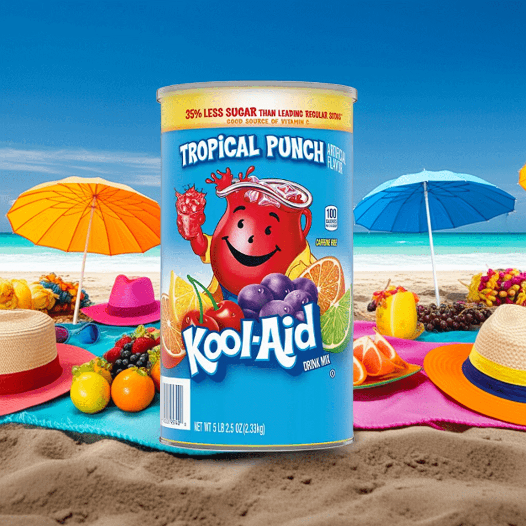 Kool-Aid Tropical Punch Drink Mix 82.5 oz – Sweetened Bulk Powder