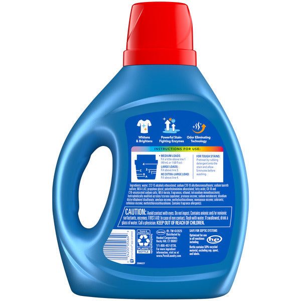 Persil Advanced Clean Oxi+Odor Power Liquid Laundry Detergent, 84 fl oz, 50 Loads