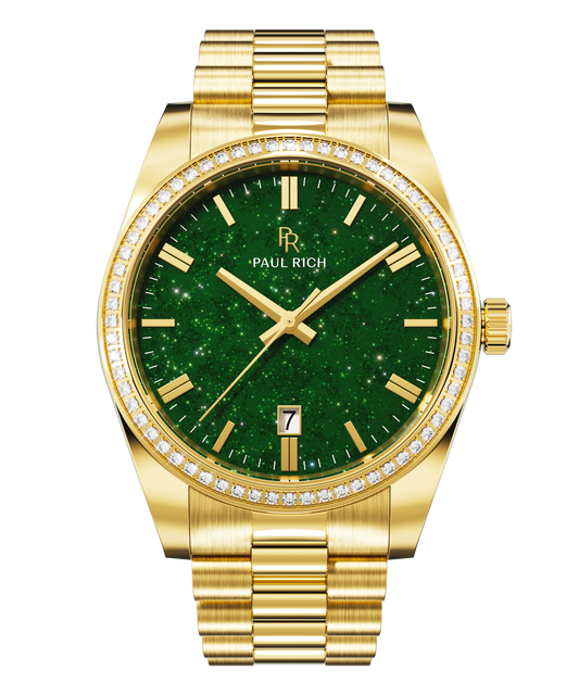 Legacy Gold - Aventurine Green Watch