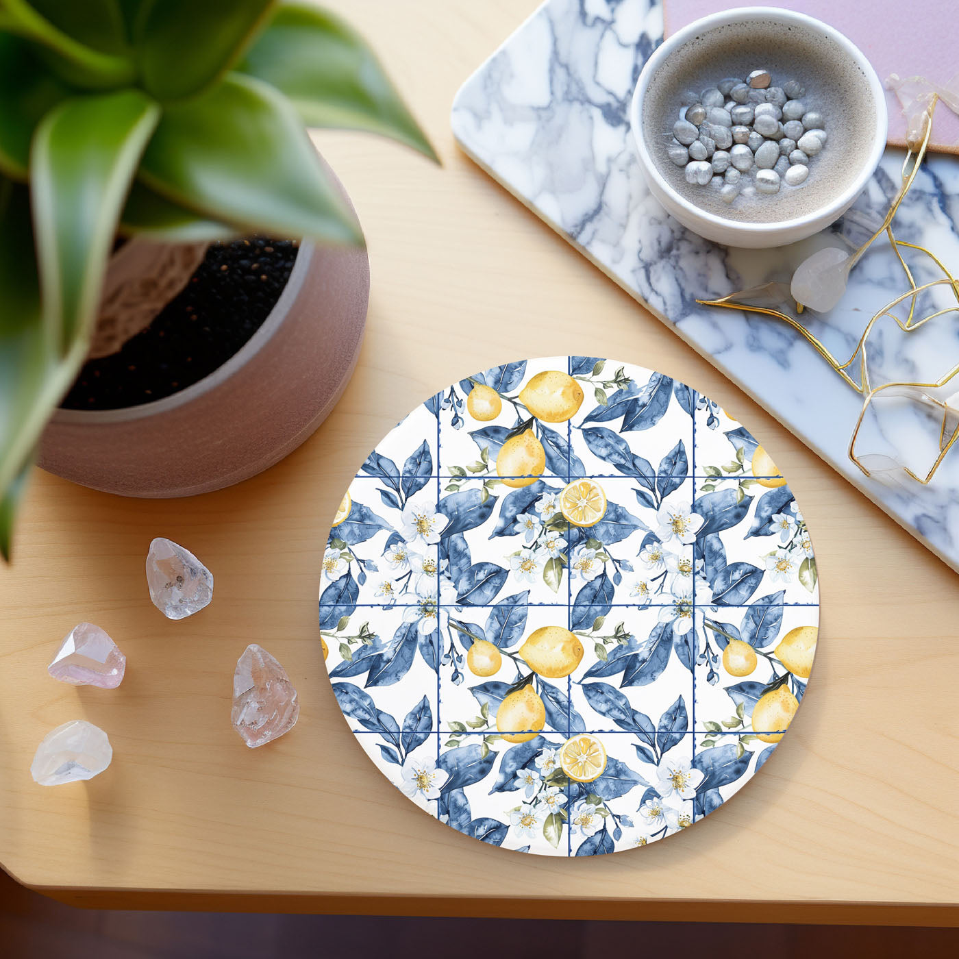Mediterranean Lemon Coasters