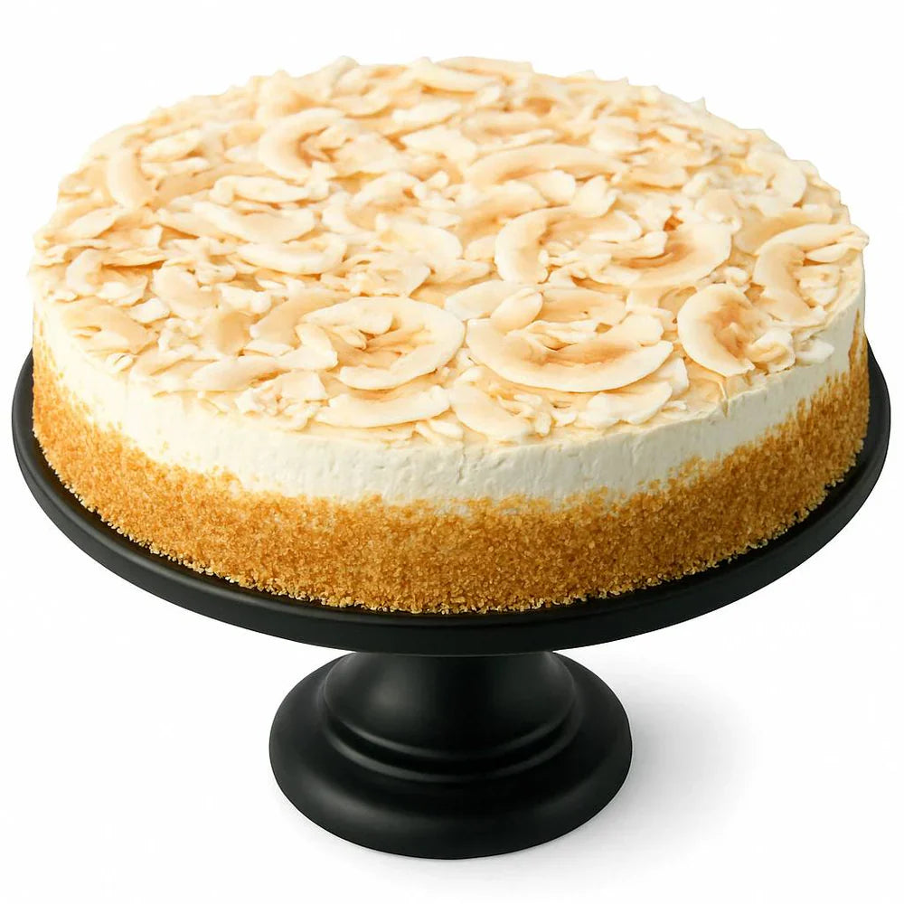 Andy Anand Chocolatier Gluten Free & Dairy Free Lemon Coconut Cake - Luxurious 9 Inch 2.9 lbs Gourmet Gift, Handcrafted with Fresh Natural Ingredients, No Preservatives, Ideal for Celebrations and Birthdays