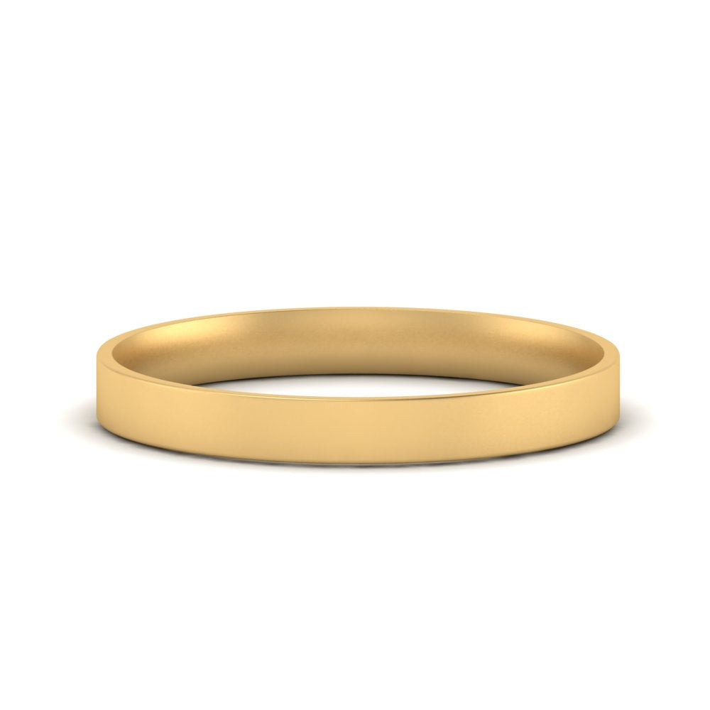 Light Weight Flat 4 mm Mens Wedding Band
