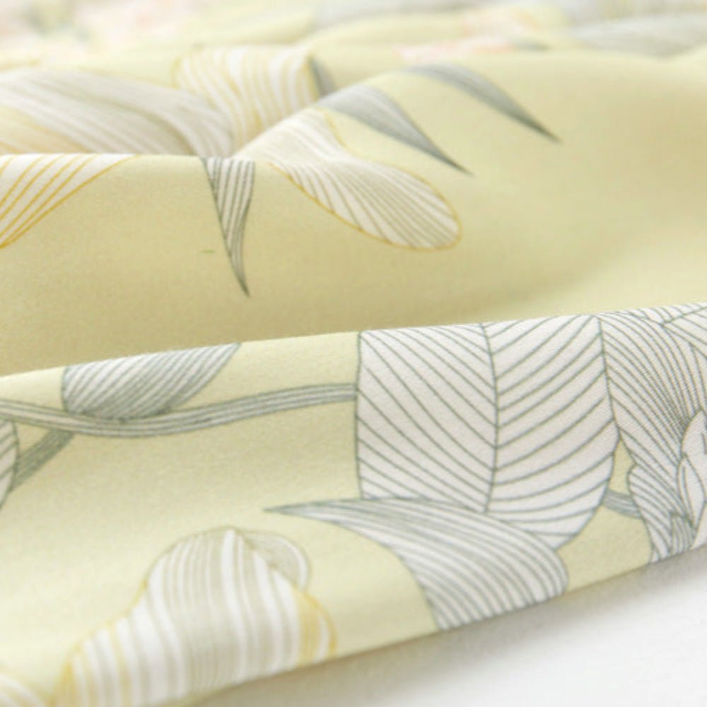 Lillian Lapel Collar & Button Front Floral Pajama Set / Long-Sleeve & Long-Pant