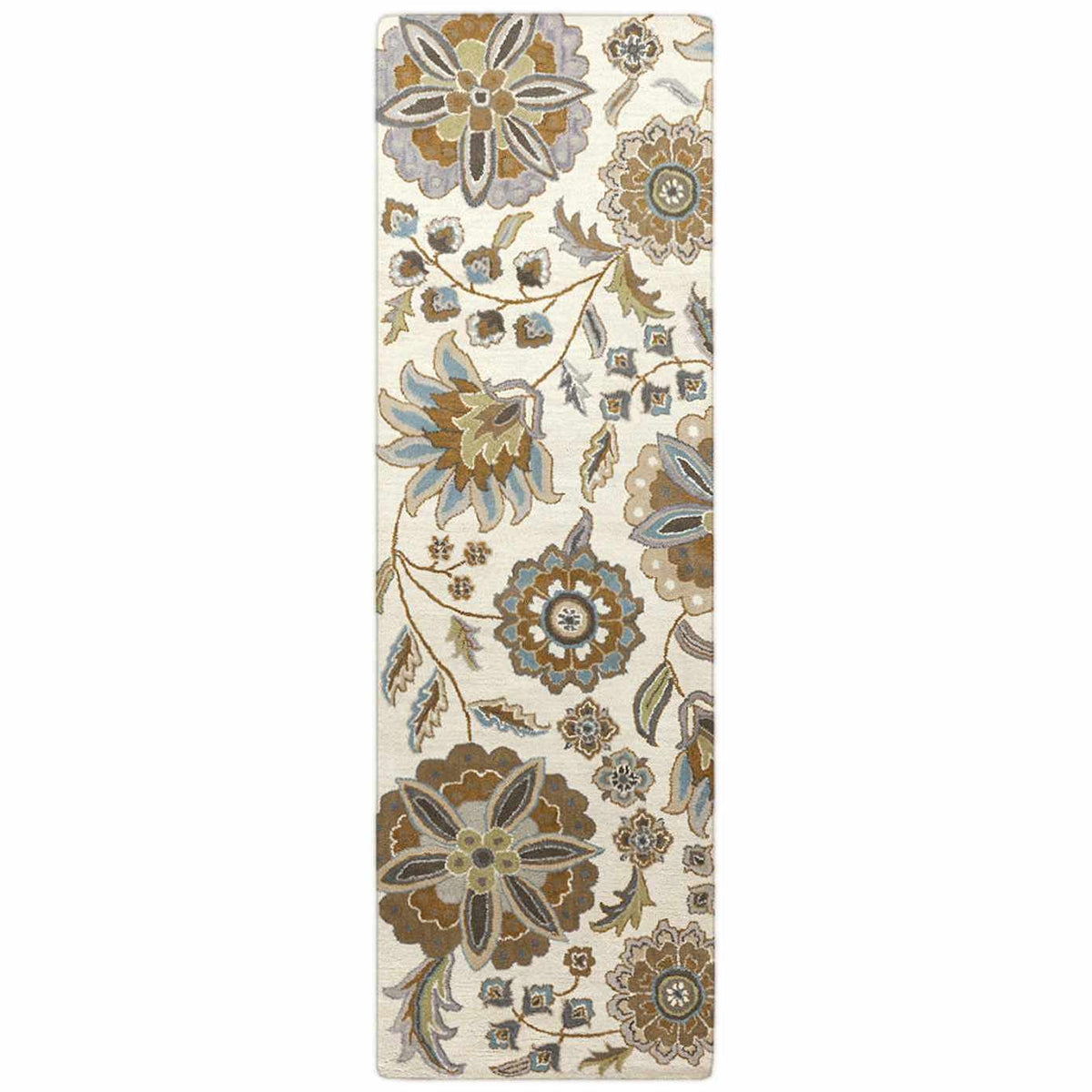 Mack Floral Wool Area Carpet