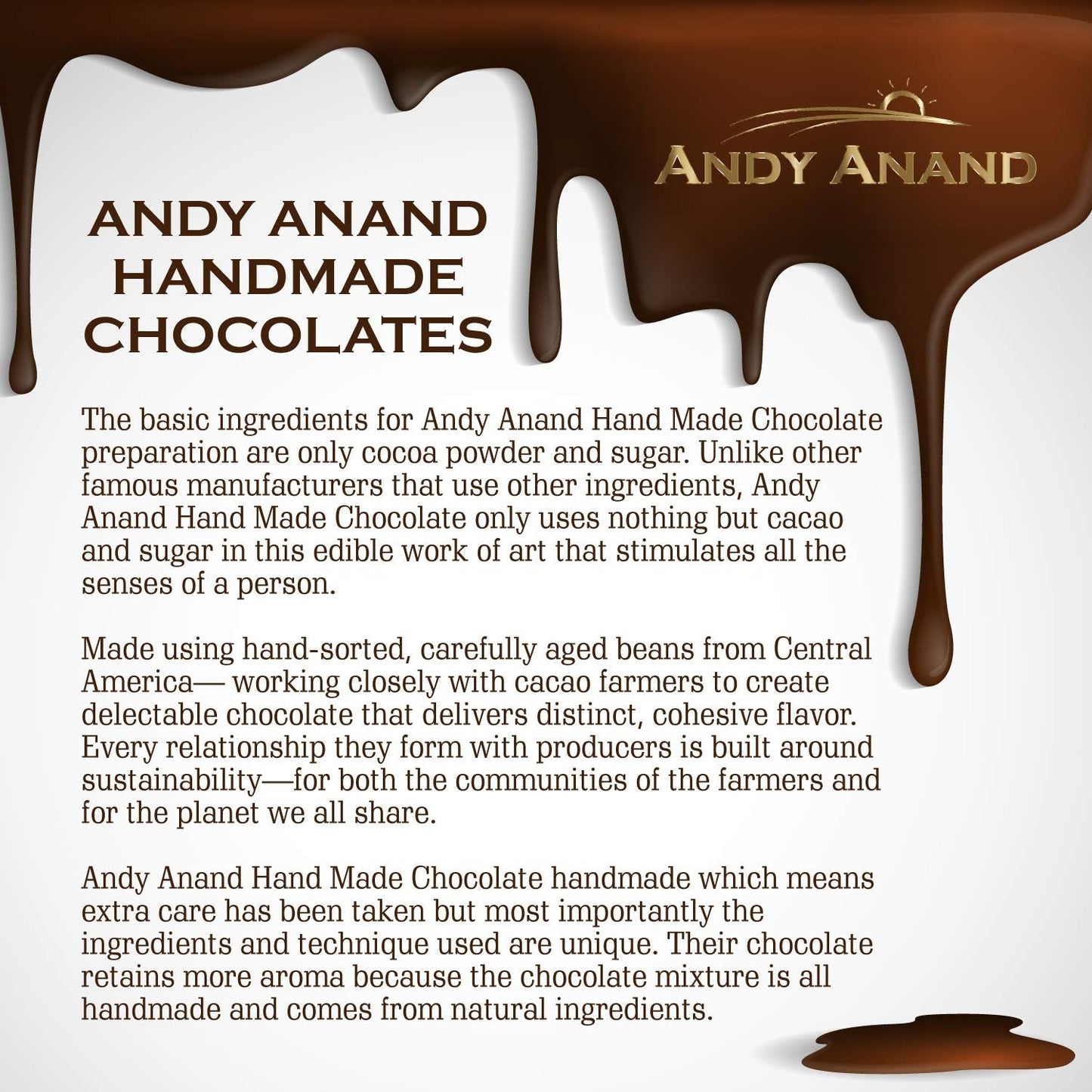 Andy Anand Carob Malt Balls, Tastes like chocolate Amazing-Delicious-Decadent Gift Box, Birthday, Valentine, Christmas Gourmet Food, Mothers Fathers day Anniversary Wedding (1 lbs)