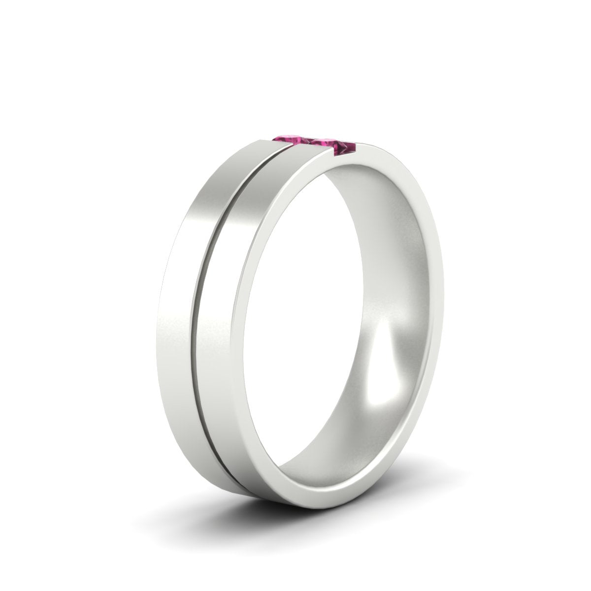 Mens 2 Stone Band