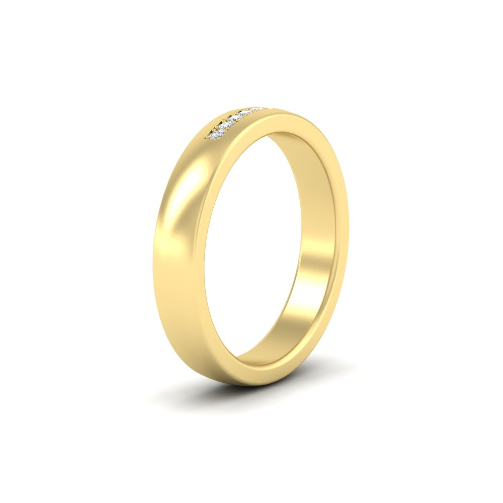 Mens 9 Stone Simple Diamond Band