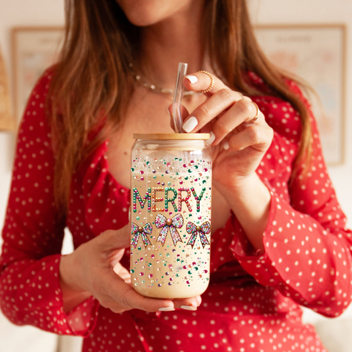 Sequin MERRY 17oz