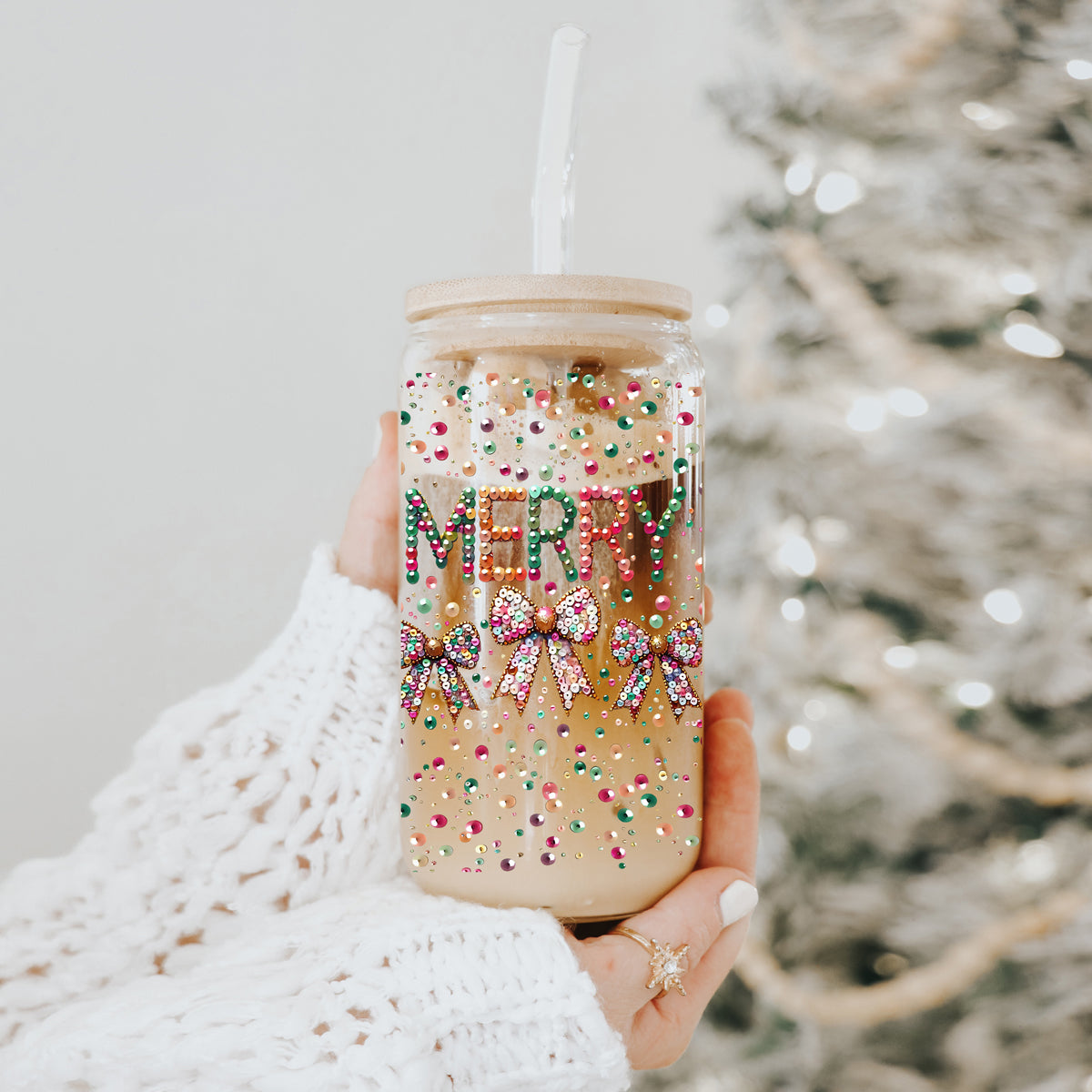 Sequin MERRY 17oz