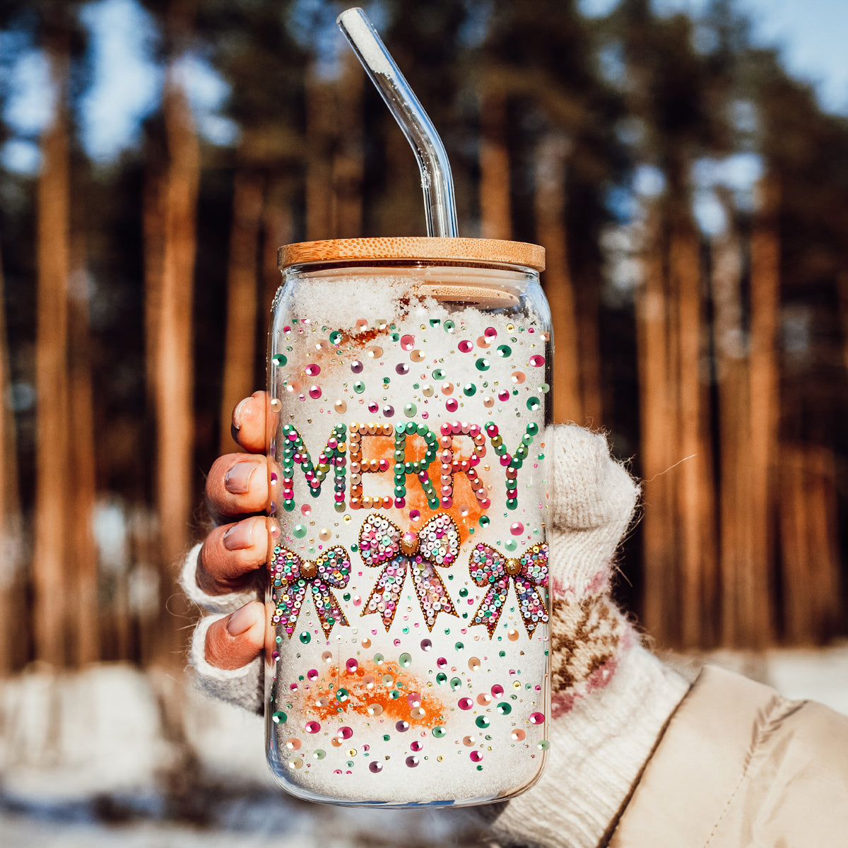 Sequin MERRY 17oz