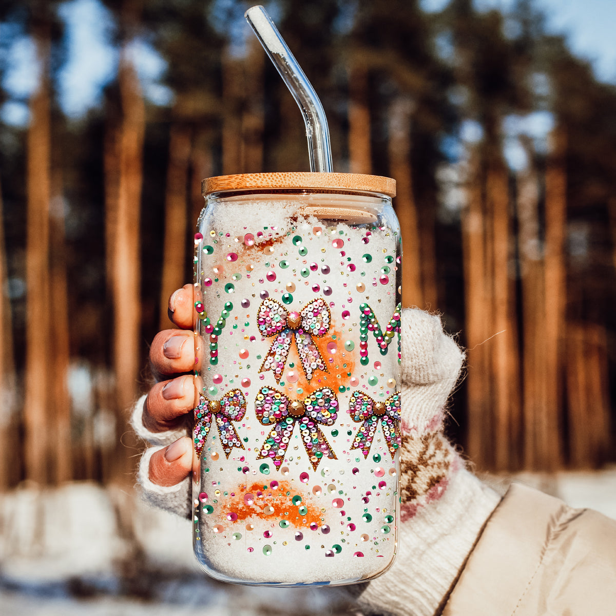 Sequin MERRY 17oz