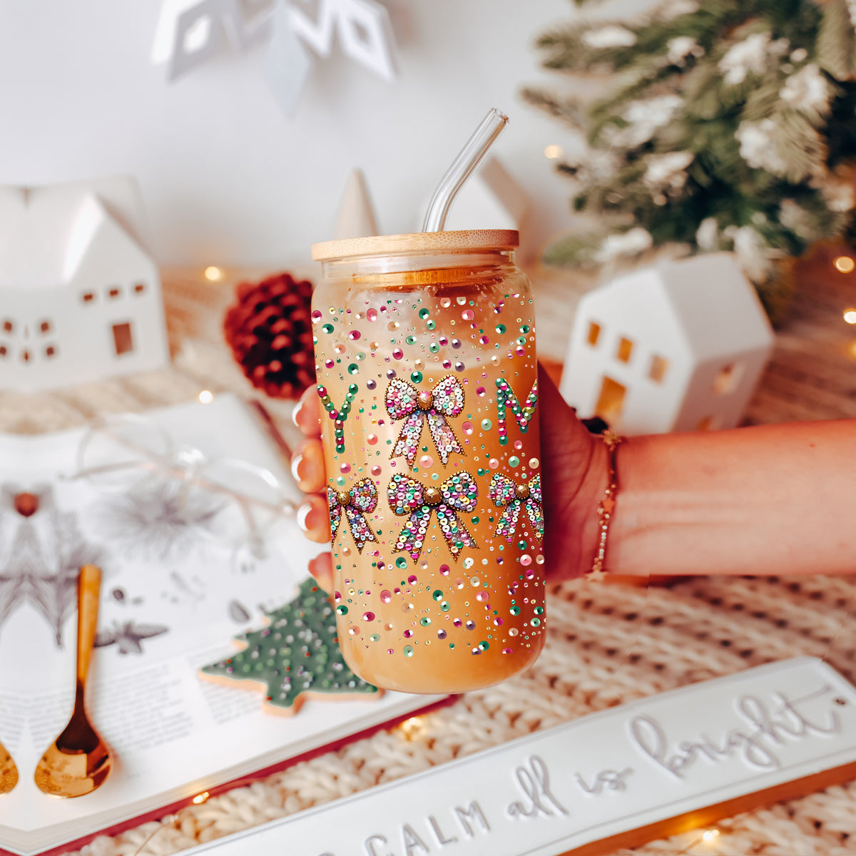 Sequin MERRY 17oz