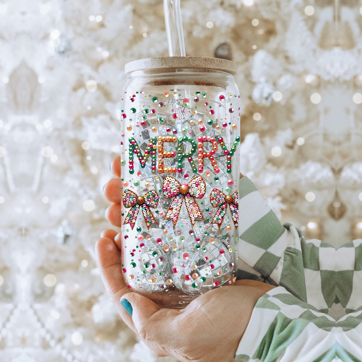 Sequin MERRY 17oz