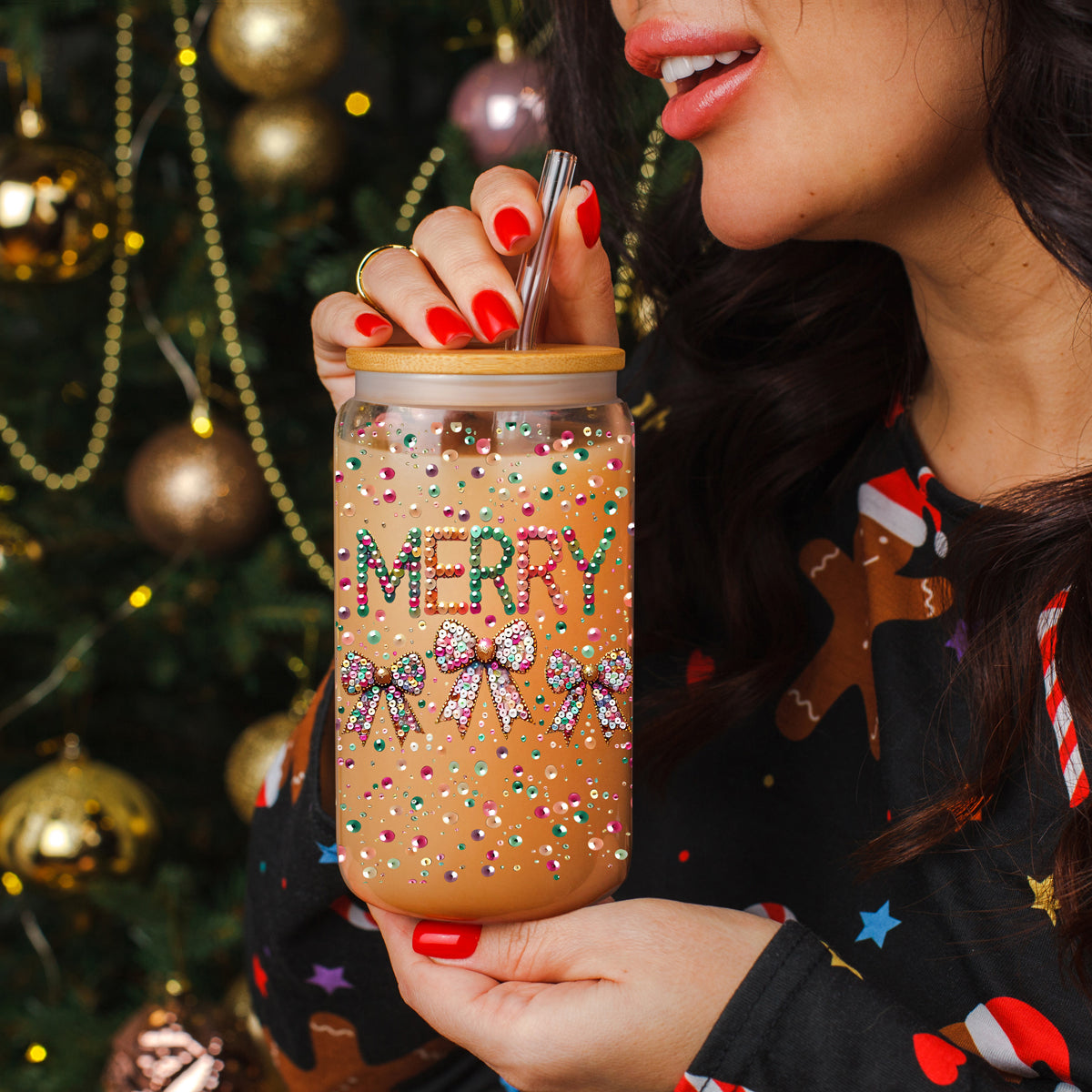 Sequin MERRY 17oz