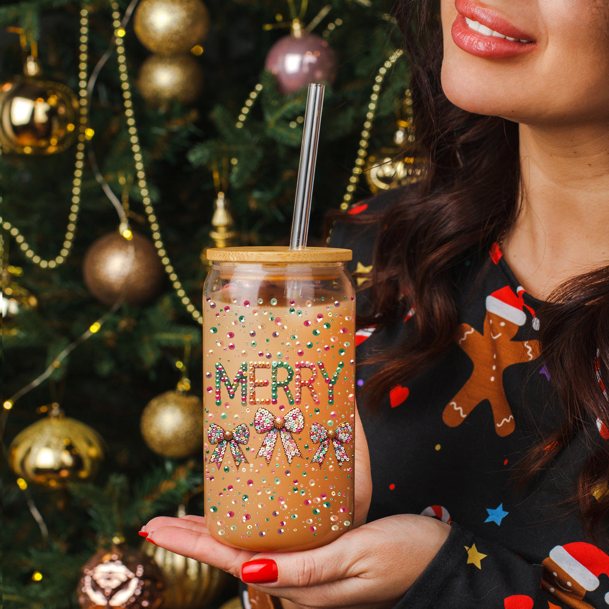 Sequin MERRY 17oz