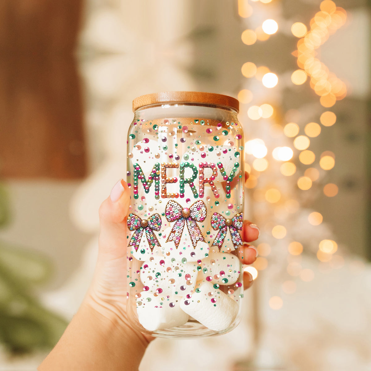 Sequin MERRY 17oz