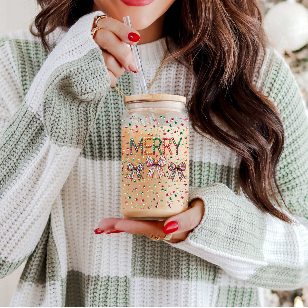 Sequin MERRY 17oz