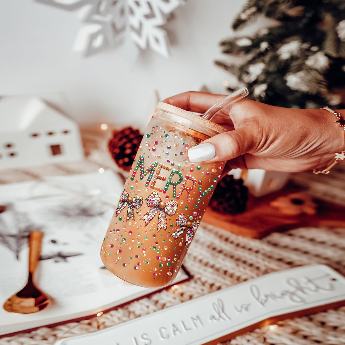 Sequin MERRY 17oz