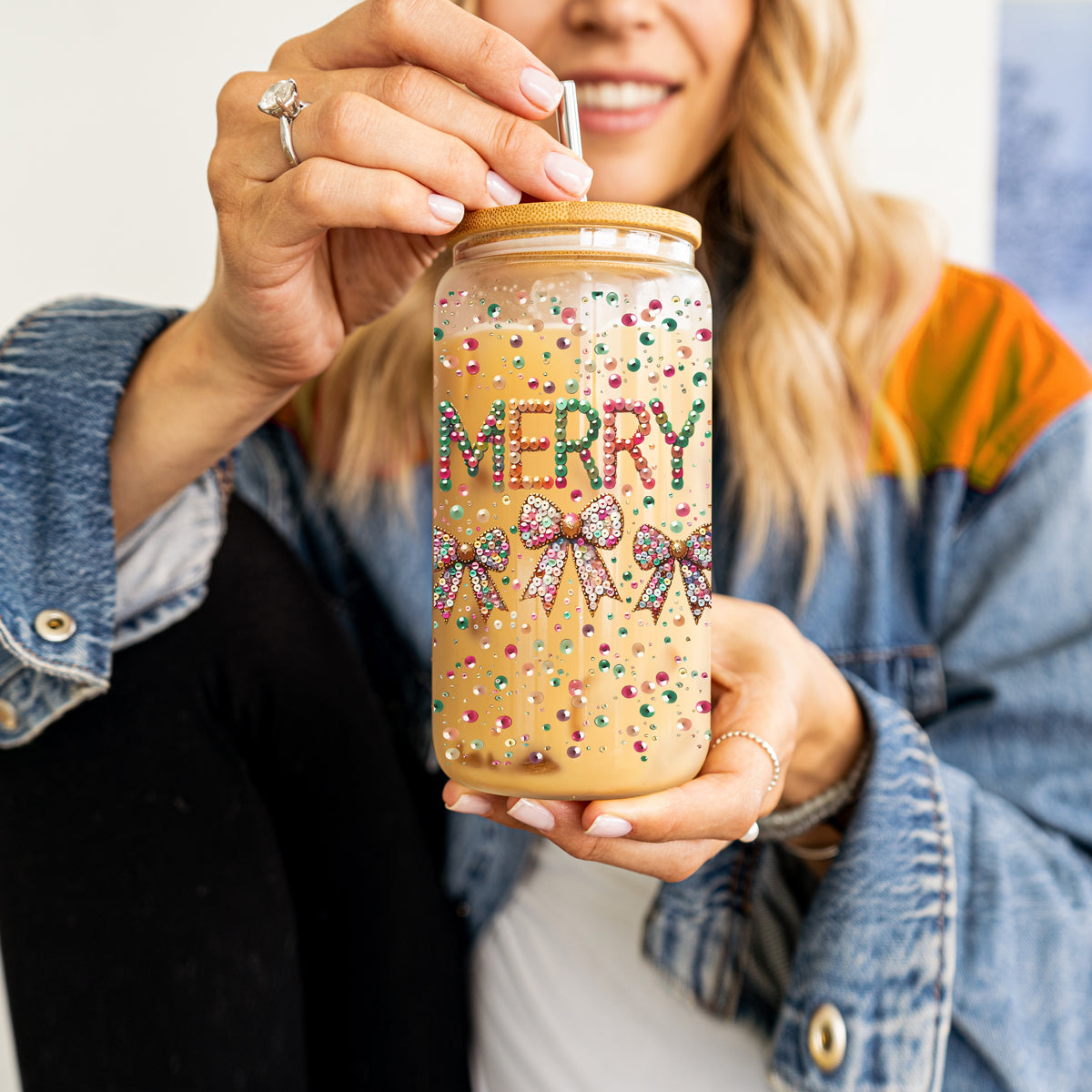 Sequin MERRY 17oz