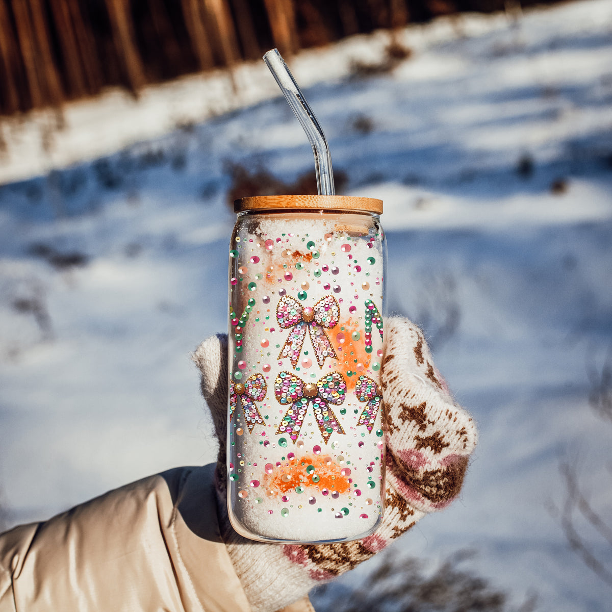 Sequin MERRY 17oz