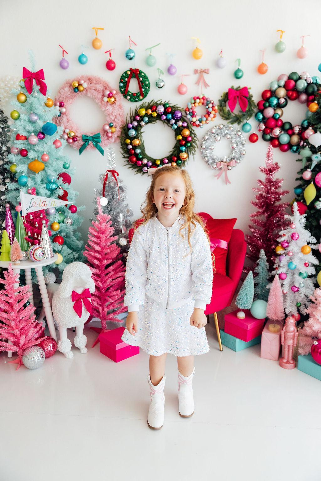 White Velvet Sequin Jacket