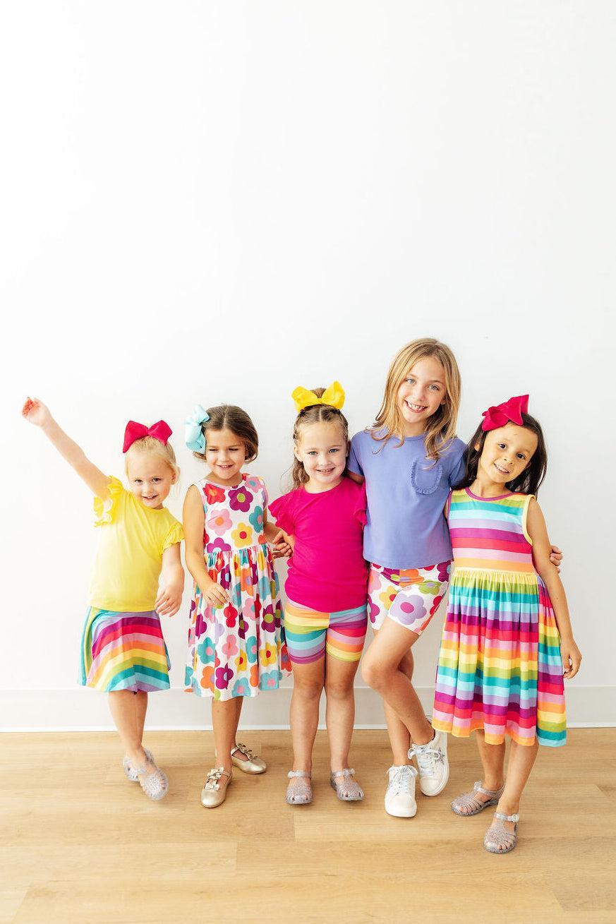 Cheerful Blooms Twirl Shorts