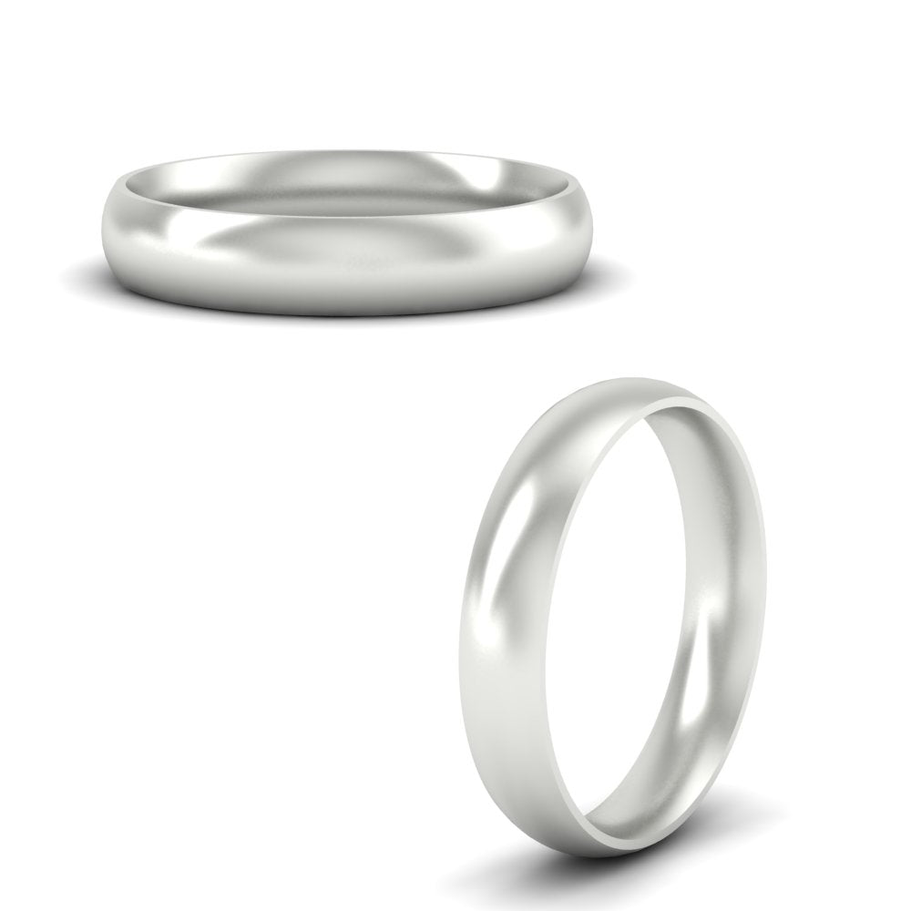 Minimalist 4mm Mens Wedding Band