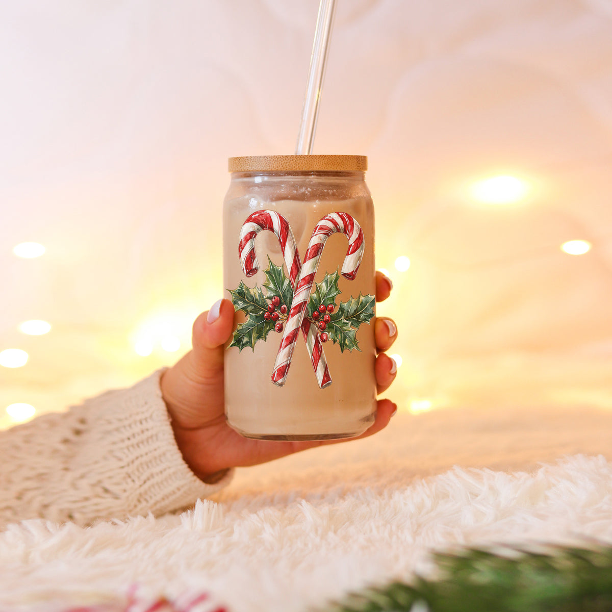 Candy Cane Holly 17oz