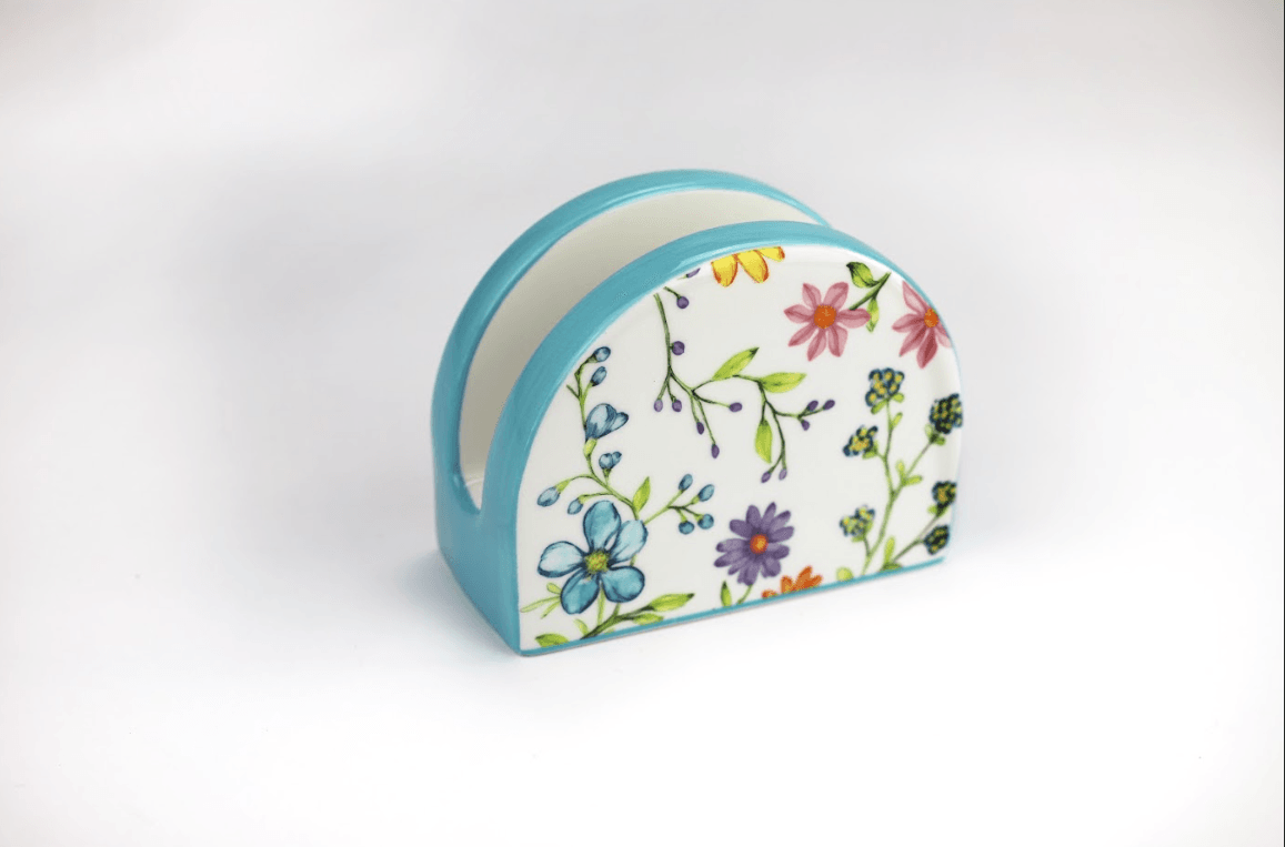 Charlotte Table Accessory Set - Spoon Rest, Napkin Holder, Salt & Pepper